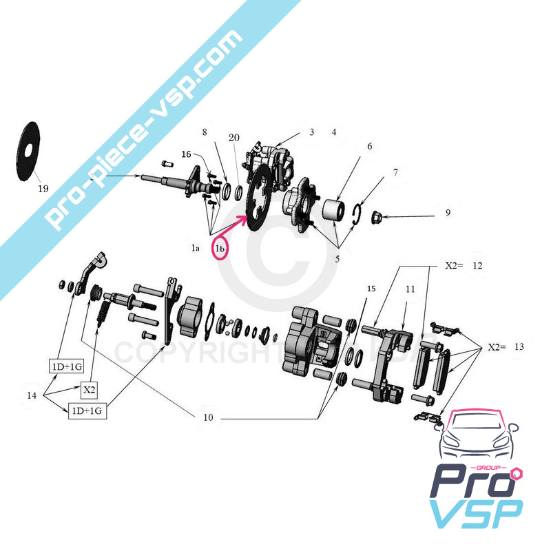 Left rear brake disc