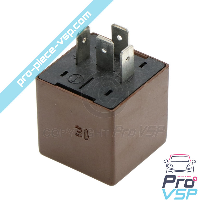 Intermittent relay of flashing