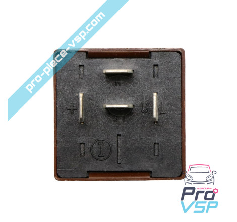 Intermittent relay of flashing