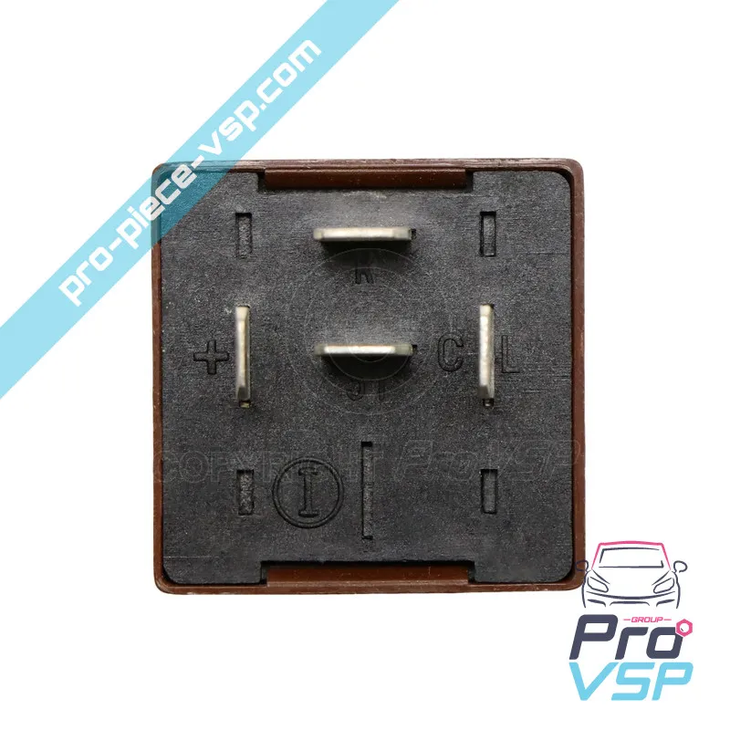 Intermittent relay of flashing