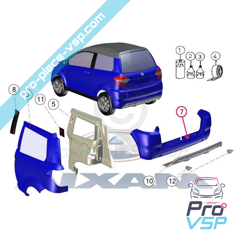 Rear bumper