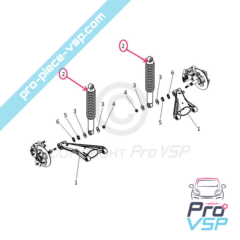 Rear shock absorber