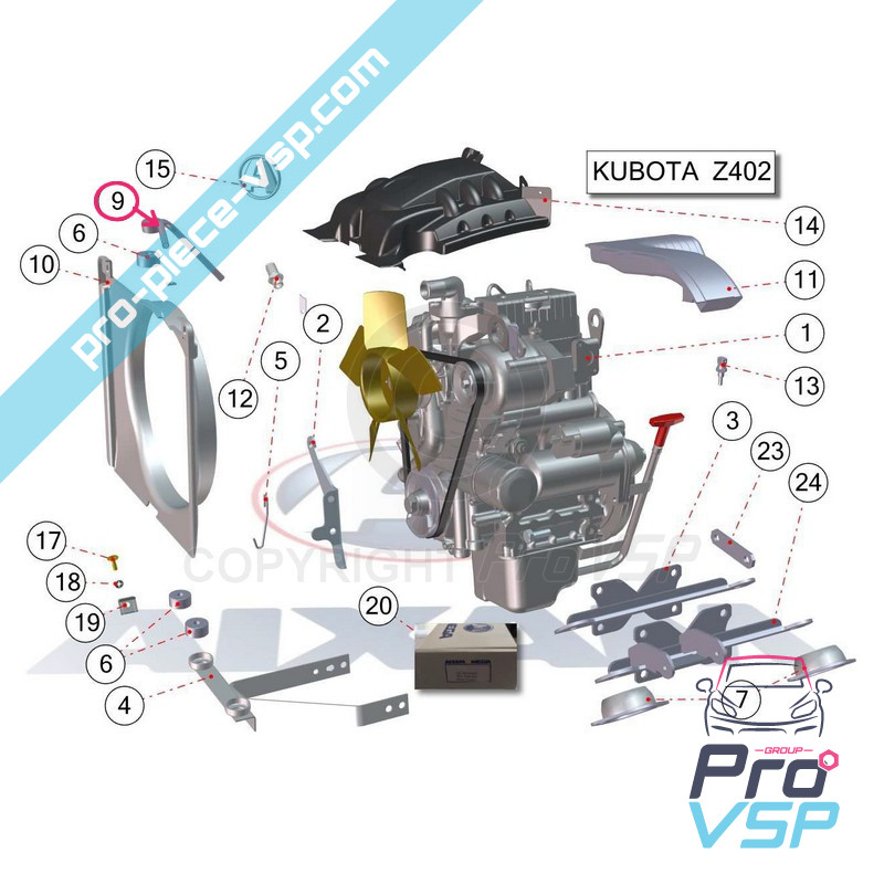 Radiator upper support