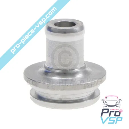 Heating hose outlet flange