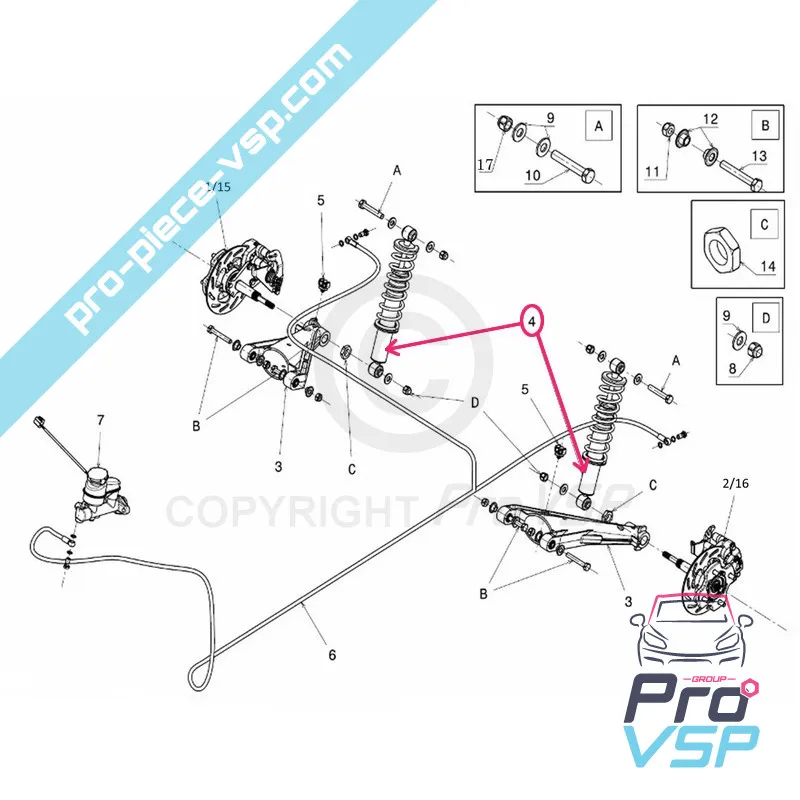 Rear shock absorber