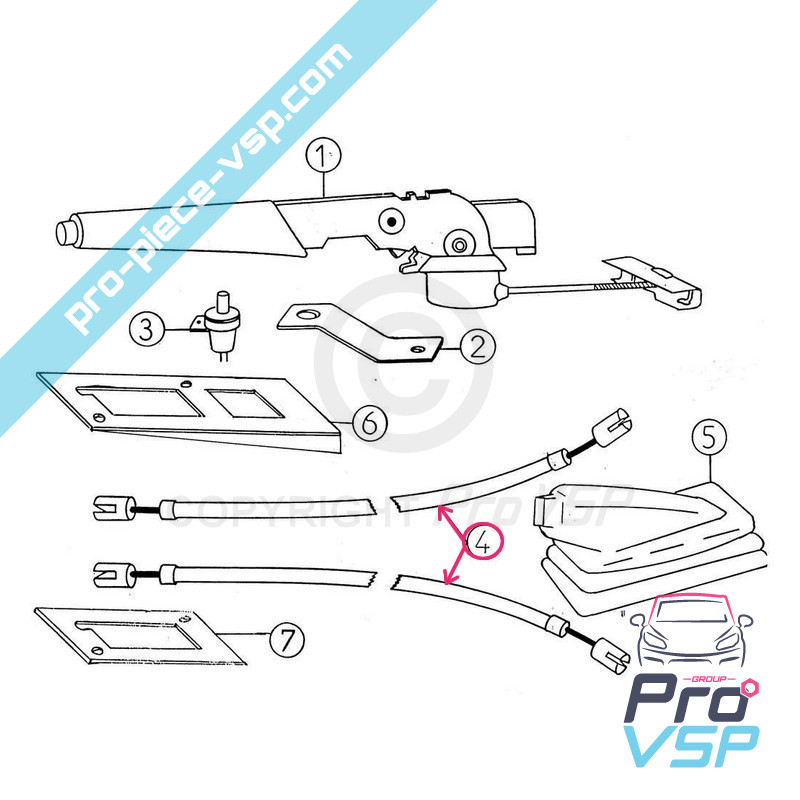 Handbrake cable