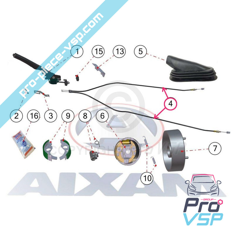 Cable de freno de mano