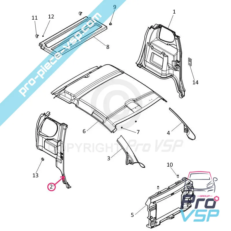 Straight trunk filling Straight trunk filling