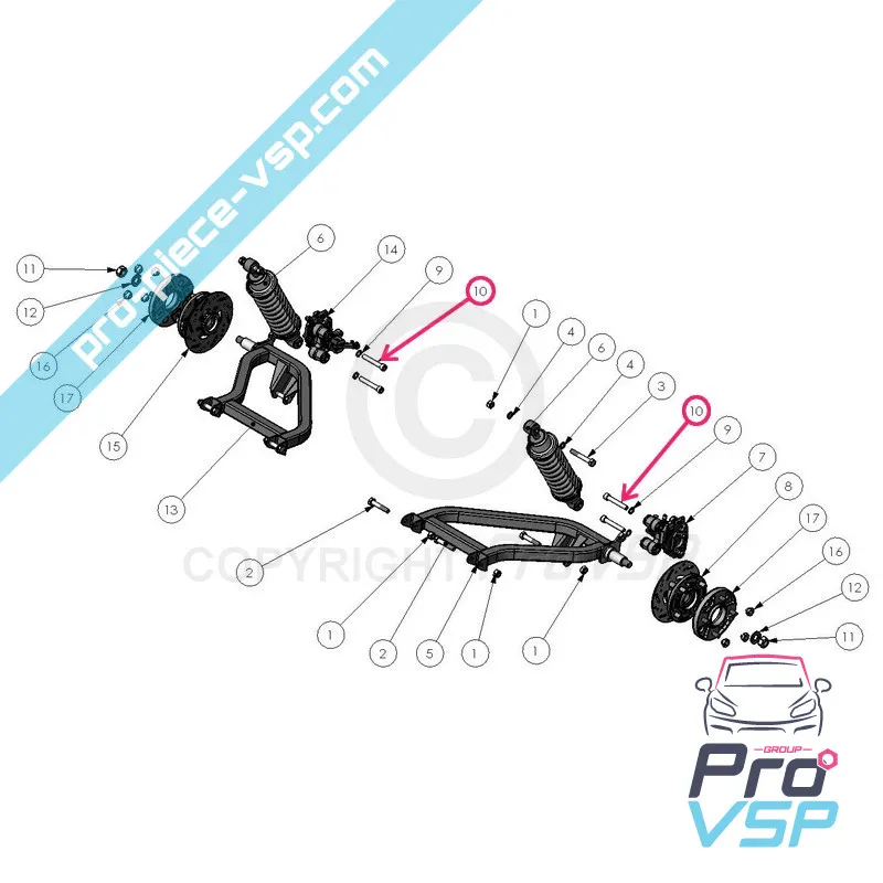 Rear brake caliper screws