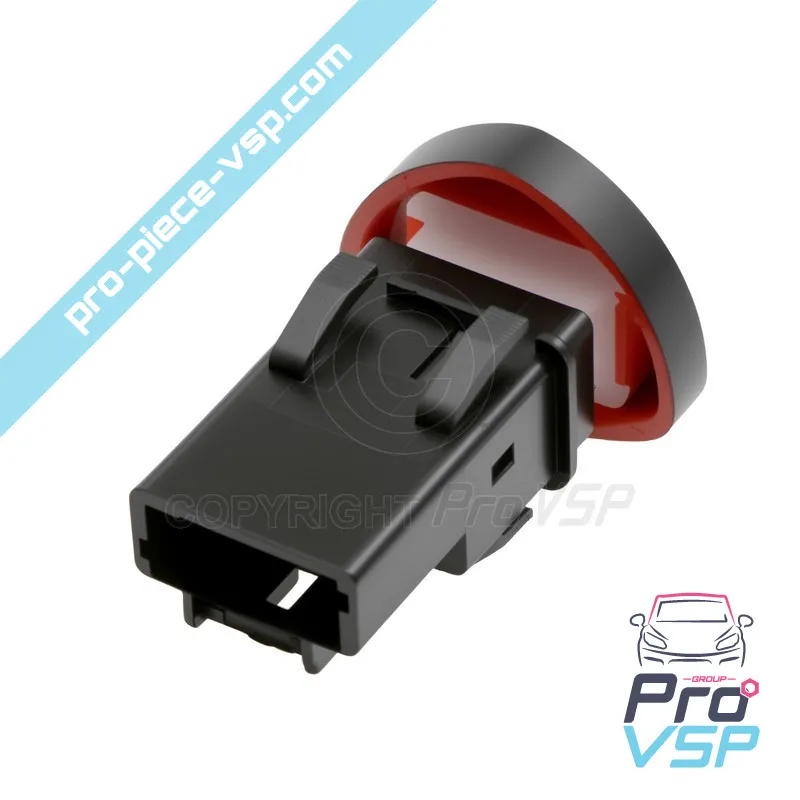 Interrupteur de warning pour Aixam Impulsion Vision et Sensation 1er montage