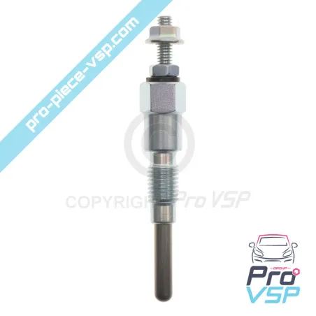 Adaptable preheating candle for aixam