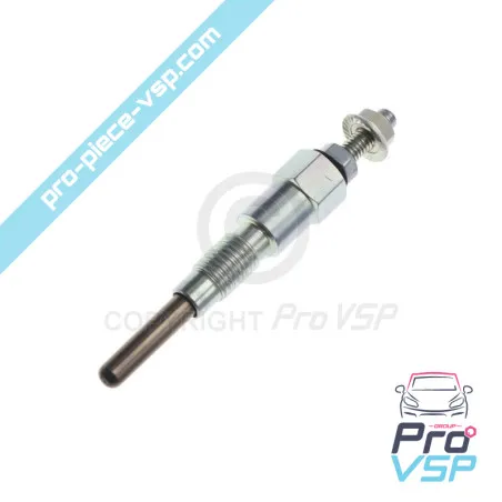 Adaptable preheating candle for aixam