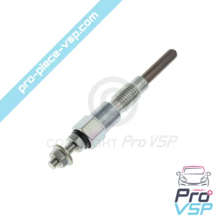 Adaptable preheating candle for aixam