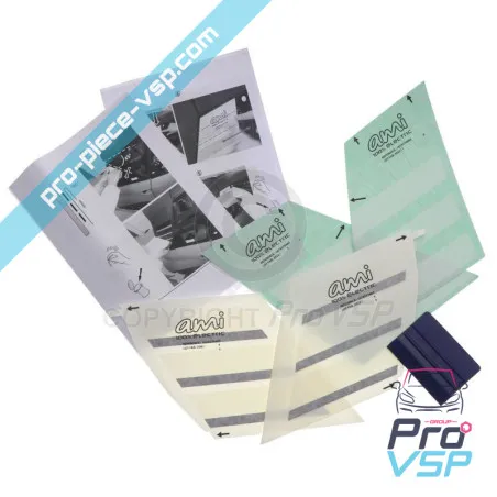 Stickers de custode pour Citroën Ami / Blanc et noir