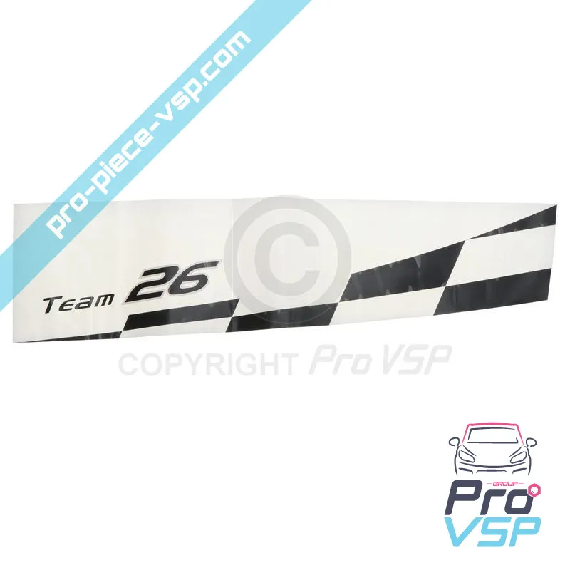 Checkered left sticker