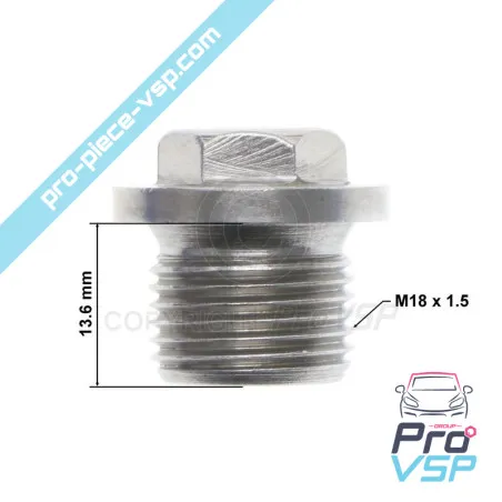 Bouchon de soupape de pression d'huile pour moteur Lombardini 6LD325