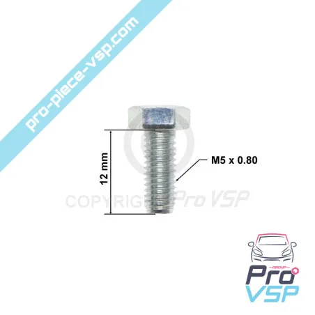 Exterior door handle screw