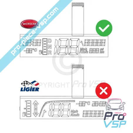 Pantalla LCD en mostrador