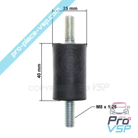 Silent exhaust block
