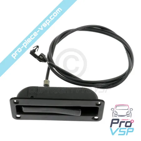 Opening hatch of hayon