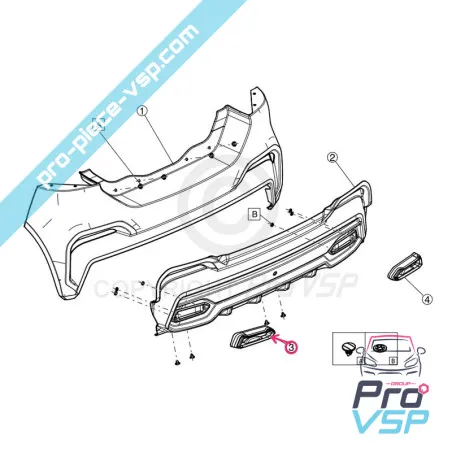 Bakre stötfångaren