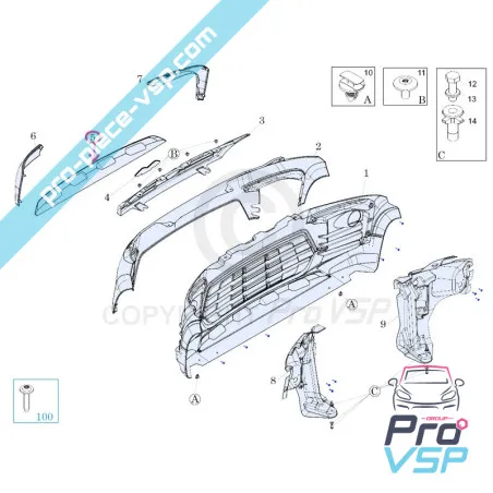 Pára-choque dianteiro