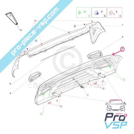 Främre stötfångare