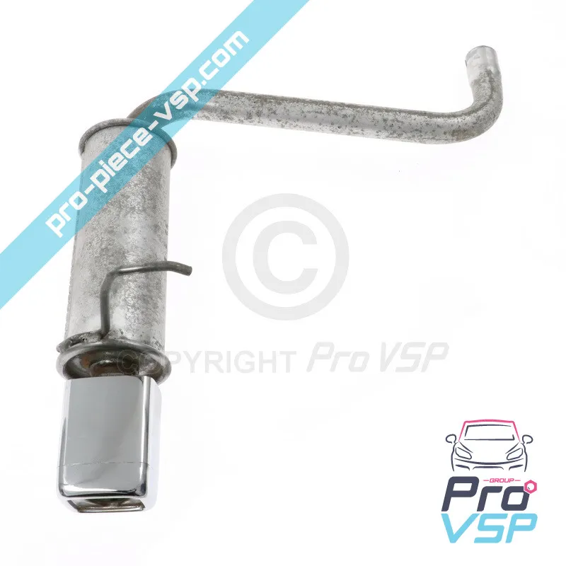 Rear exhaust tube with...