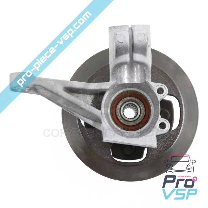 Complete left front hub