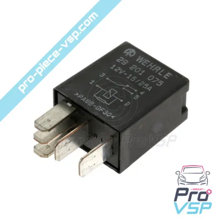 Relè nero a 5 pin