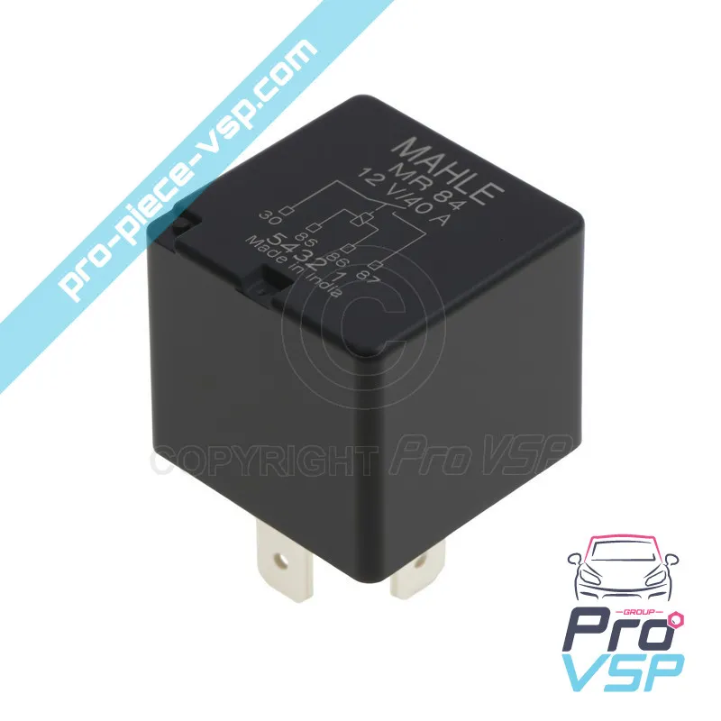 4-poliger 12-V-Relais - 40a