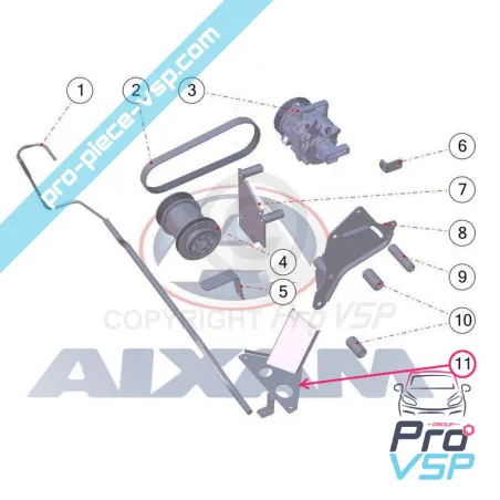 Soporte del motor frontal
