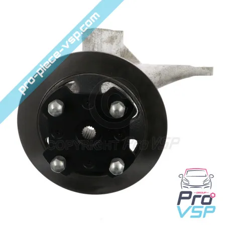 Complete left front hub