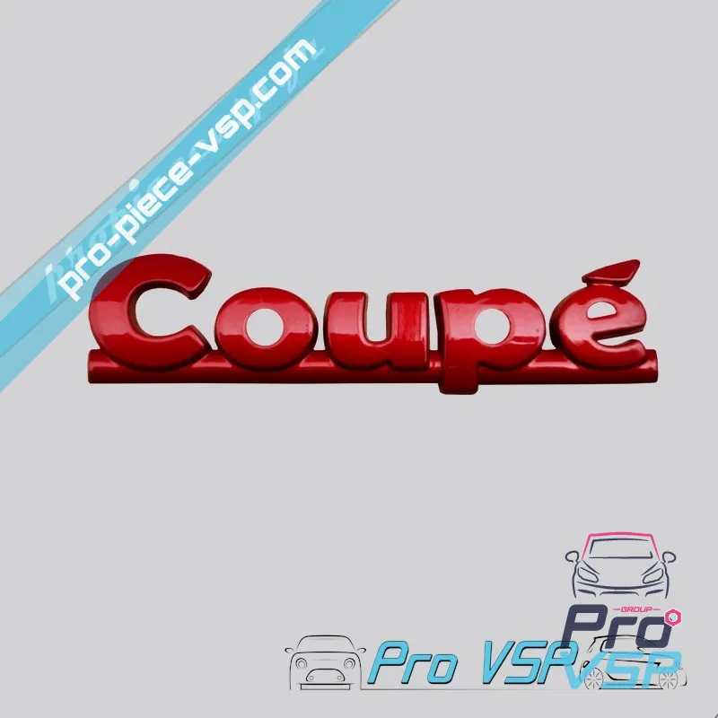 Logo rosso " coupé per " Aixam Coupé Impulsion e Vision