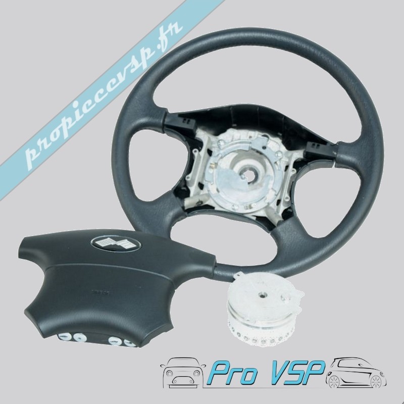 Steering wheel with airbag