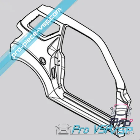 Albul alb lateral pentru Ligier JS50 Faza 1