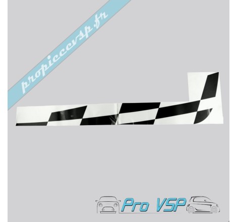 Etiqueta quadriculada esquerda para Ligier Ixo Equipe 26