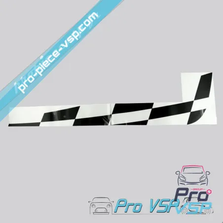 Left checkered sticker for Ligier Ixo TEAM 26