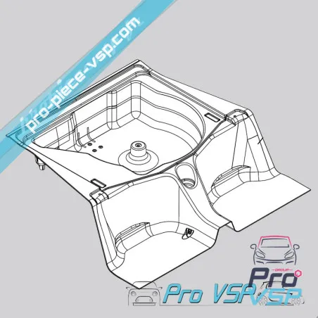 Rear floor Microcar Mgo 1 and 2