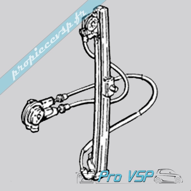 Manual esquerdo da janela para Microcar Virgo 1 , 2 e 3