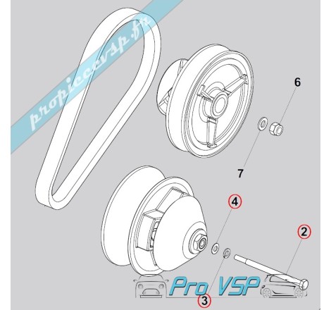 Support cônique de variateur moteur