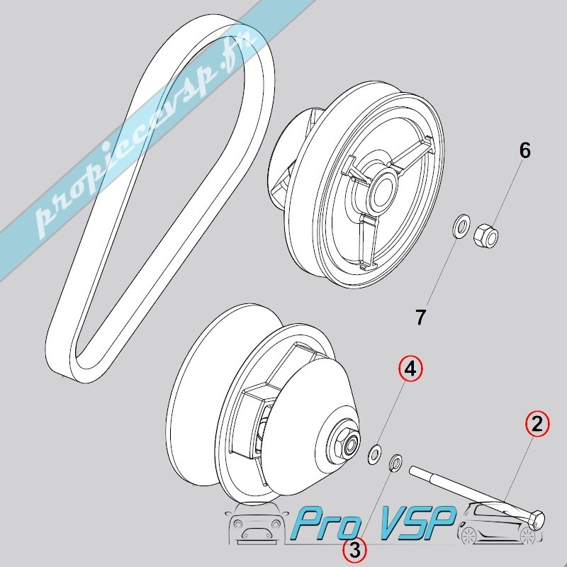 Vis de fixation de variateur moteur