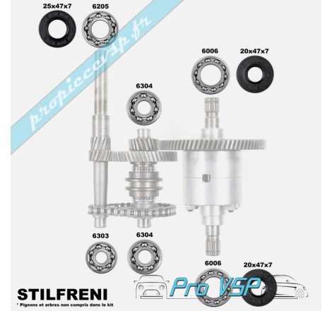 Kit réparation de boîte Stilfreni pour Microcar Mgo 1 et 2