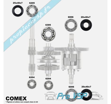 Kit réparation de boîte Comex pour Casalini Chatenet