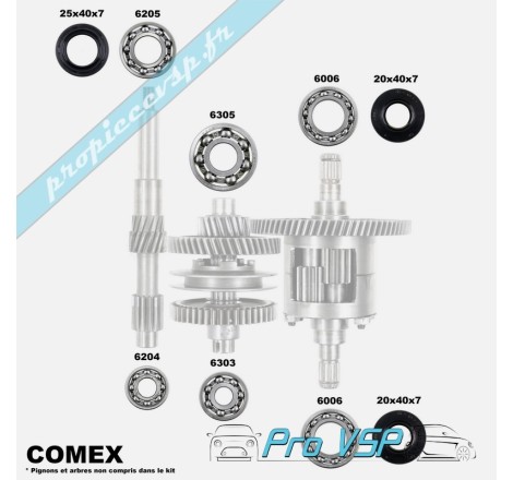 Kit réparation de boîte Comex pour Casalini Bellier