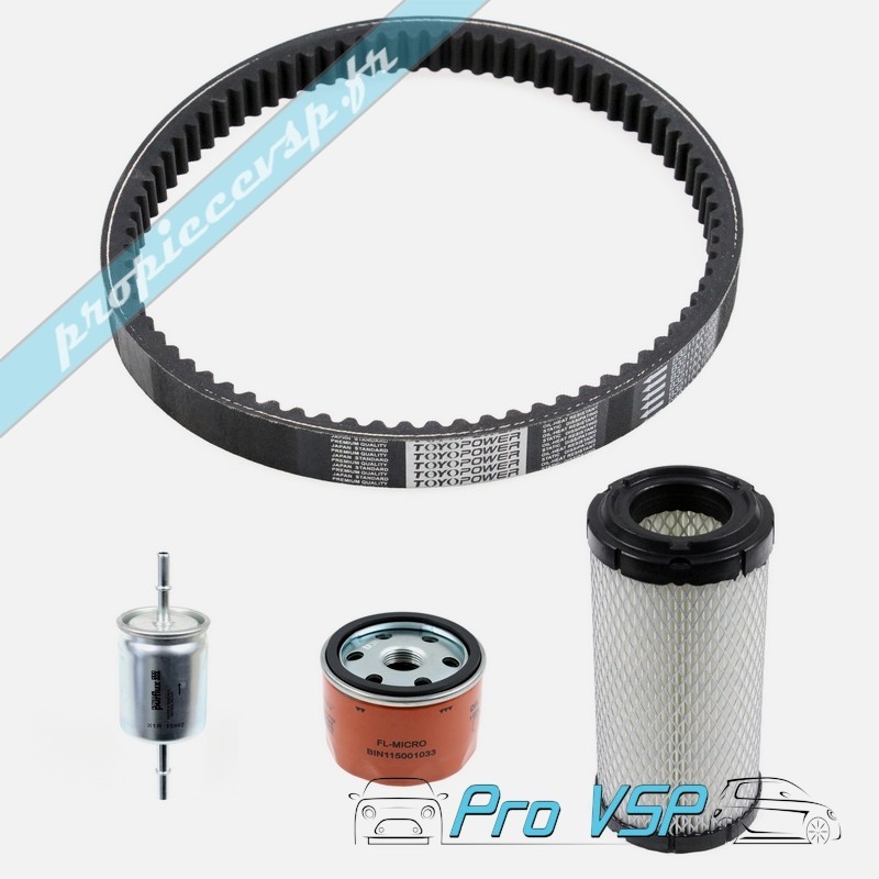 Kit entretien pour Ligier Be up Xtoo Max ( moteur essence )