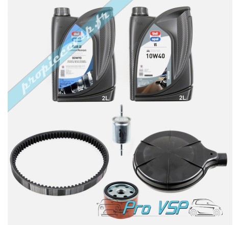 Kit entretien pour Microcar Virgo ( moteur essence )