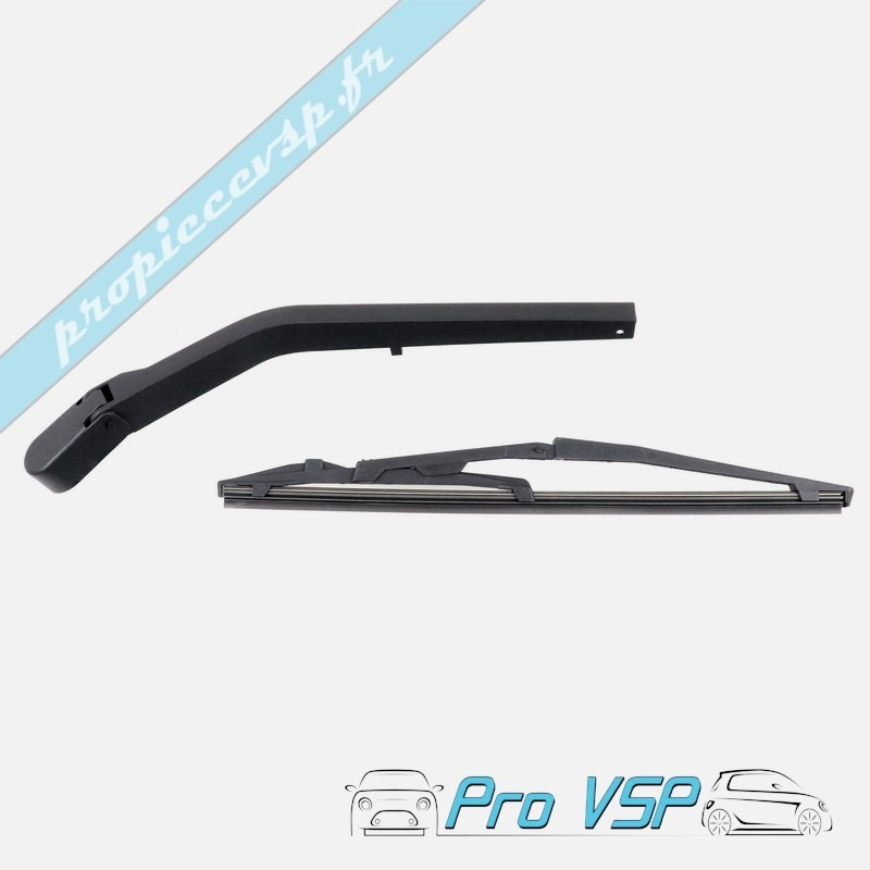 Rear ice wiper arms