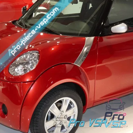Etupuolen hubcap suoraan harjattu alumiini Chatenet CH26 , CH28 , CH30 , CH32 , Sporteevo , Pick-up