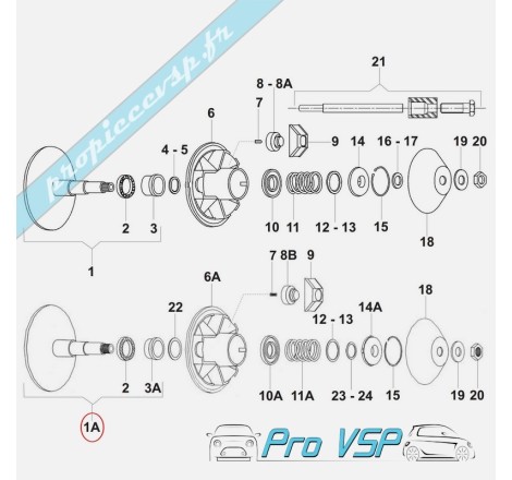 Cloche de variateur moteur